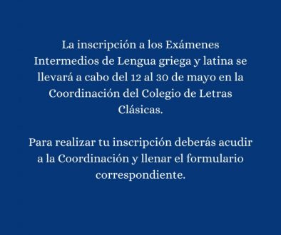 Inscripción intermedios